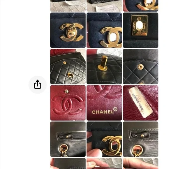 Chanel medium classic flap in lambskin - Picture 12 of 15